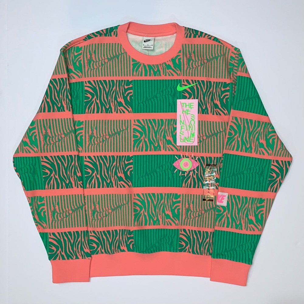 Nike Sportswear Club Fleece Men’s Trippy Safari Sweatshirt-Size XL New